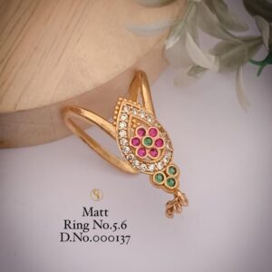 Matt Finish Traditional Designer Ring