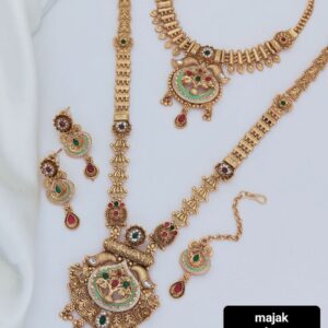 Traditional Mazak Gold-Plated Bridal Jewelry