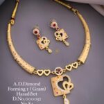 Elegant A.D Diamond Gold-Plated Necklace