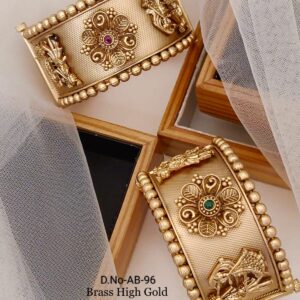 Designer Antique High Gold Brass Bangles