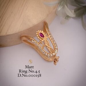 Matt Finish Traditional Designer Ring