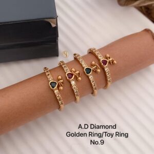 Diamond Golden Toy Rings