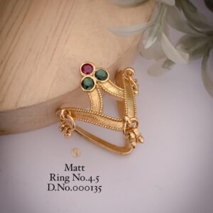 Matt Finish Traditional Designer Ring