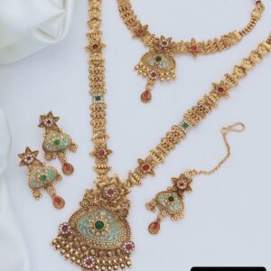 Traditional Mazak Gold-Plated Bridal Jewelry