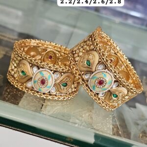 Elegant brass bangles with intricate designs