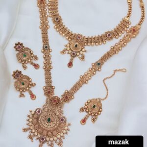 Traditional Mazak Gold-Plated Bridal Jewelry